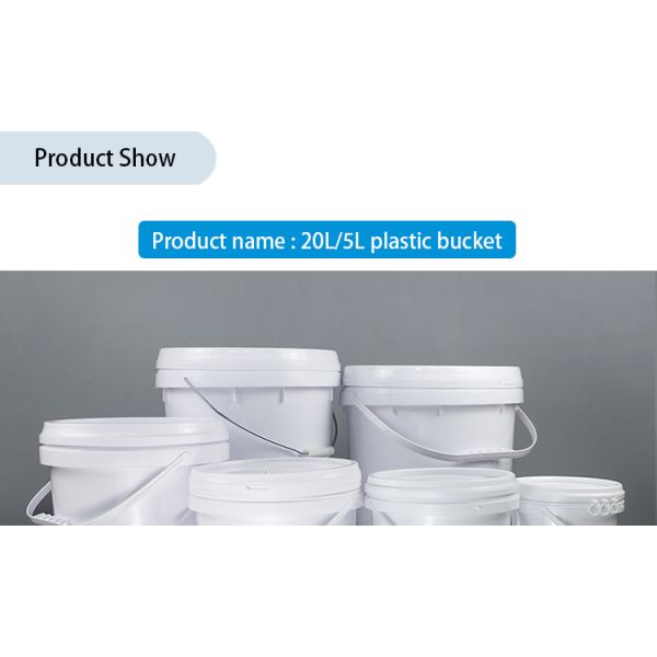 SIDUN Paint 5 Gallon Bucket With Lid White Anti Shrink