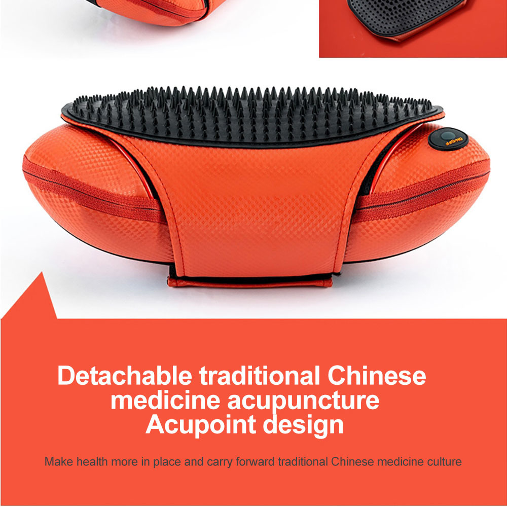 OEM/ODM Almohada De Masaje Back Heat Smart Car Use Kneading Neck Massage Pillow 3D Shiatsu Lumbar Massager Car Headrest Pillow