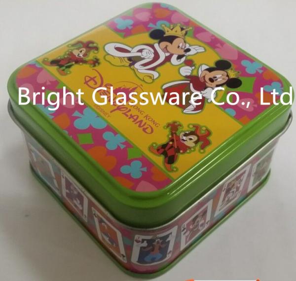 Perfect fashion tinplate candle jar with logo design