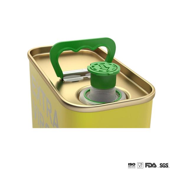 DADI 250ml Small Rectangular Food Oil Can, Food Grade Cooking Oil Can with Plastic Pull Lid 500ml Capacity