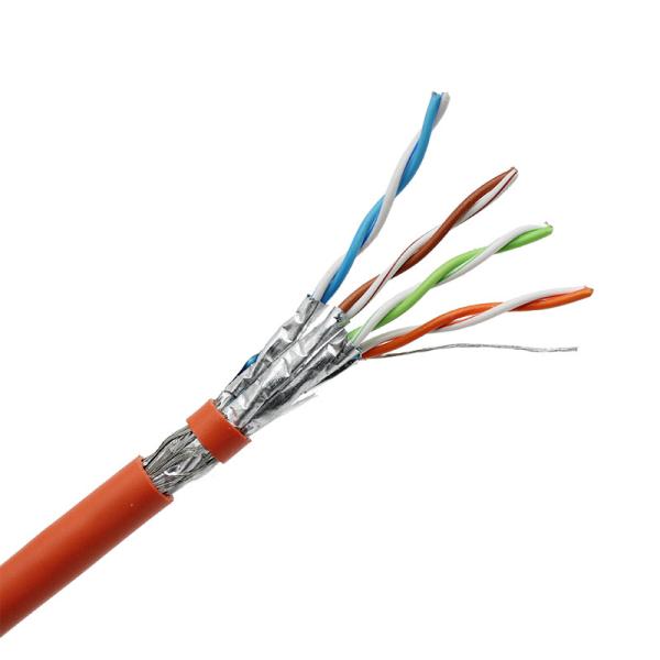 Preço de fábrica Cat7 SFTP Cable de rede Indoor e Outdoor OEM Support Cable Fluk Test Pass Ethernet Cable