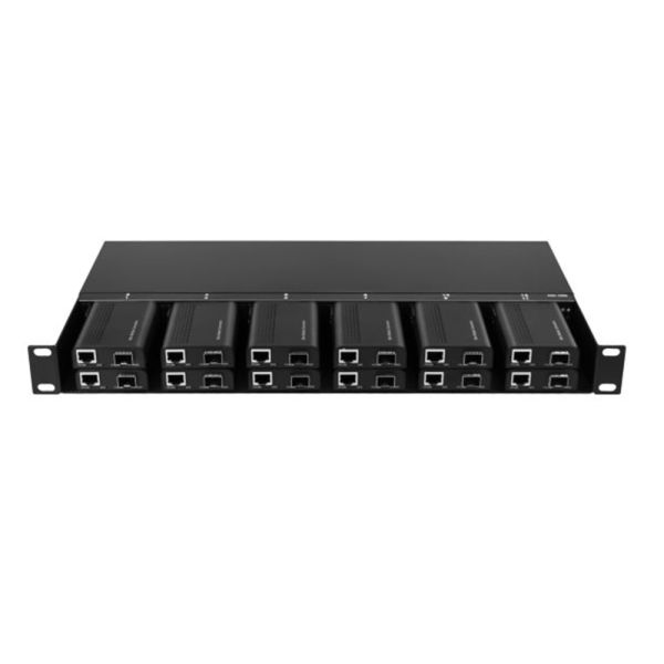 Мини 10G медиа конвертер Unmanaged SFP + оптоволоконный к 10GBased-T Rack Монтабельный