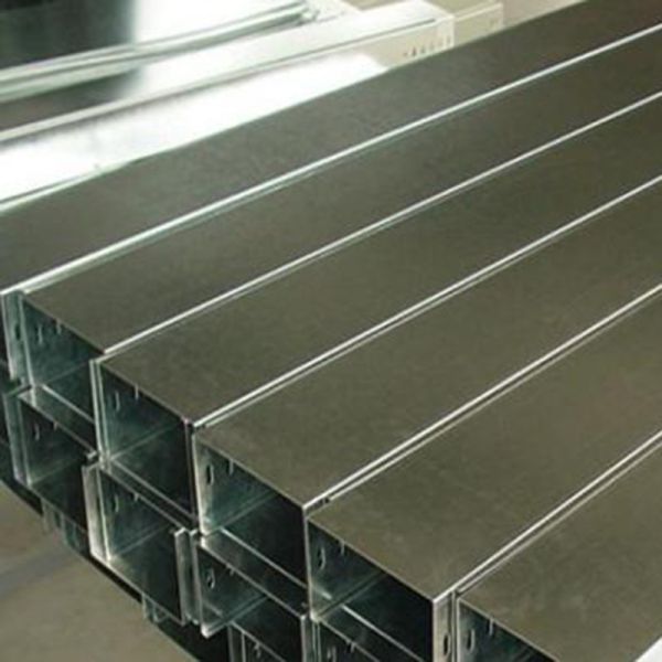 Customized Stainless Steel Cable Ladder , Solid Bottom Cable Tray With Adjustable Length