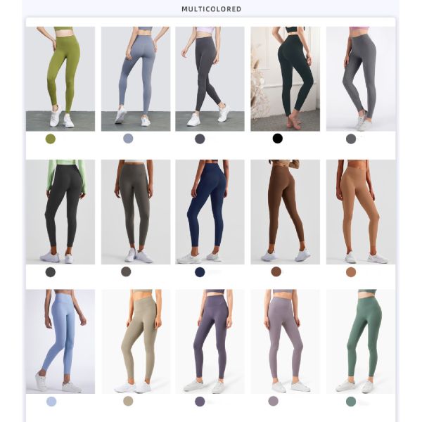 Дышащая спортивная одежда Высокая талия Скрытый карман Четырехсторонние стрейч Спортивные леггинсы Штаны для йоги Колготки для тренировок