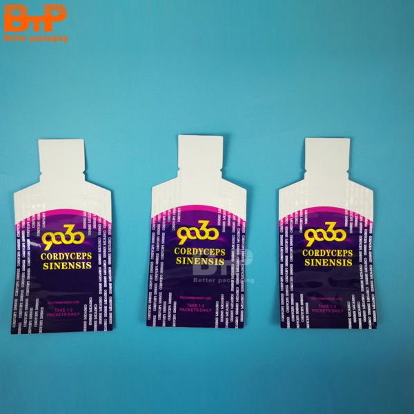 Custom Cosmetics Shaped Pouches Custom-tailored Package for 30ml Seaweed Liquid Facial Mask Packaging Bags