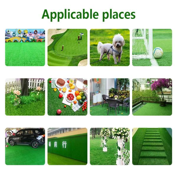 Outdoor Artificial Grass Rug Mat, Garden Natural Fake Grass Carpet Lawn