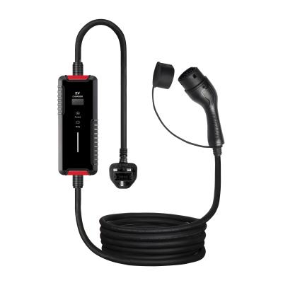 EVCOME Portable Ev Charger (220V 8A 10A 13A 16A) 5M Or Customized Cable With SAE J1772 IEC 62196    GBT