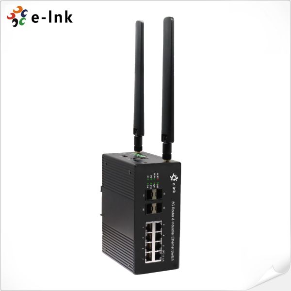 Ethernet Switch With 5G Router 8 Ports Gigabit RJ45 + 4 Ports 1.25G SFP And 1 X 5G Uplink