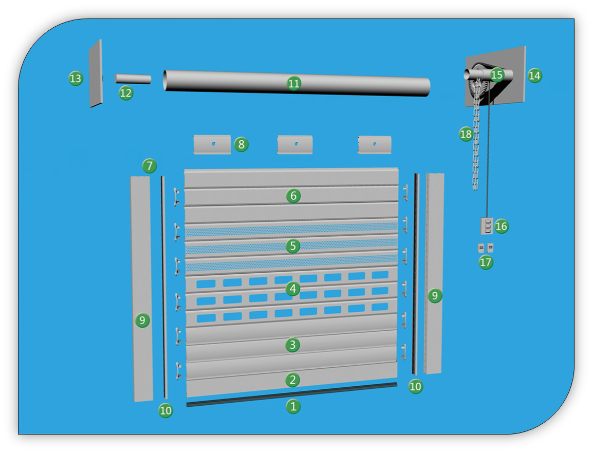 Алюминиевые электрические гаражные двери секционные роликовые гаражные жалюзи