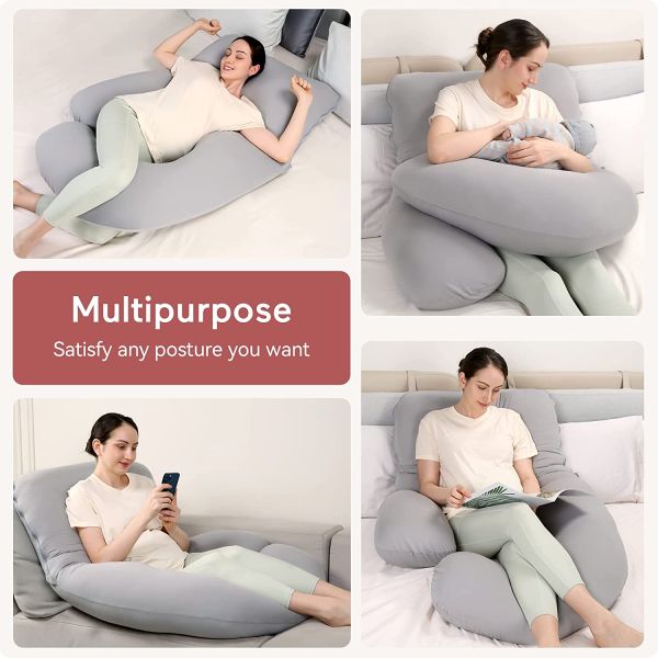 Detachable Side U-Shape Pregnancy Pillow Support for Pregnant Women Customized Color