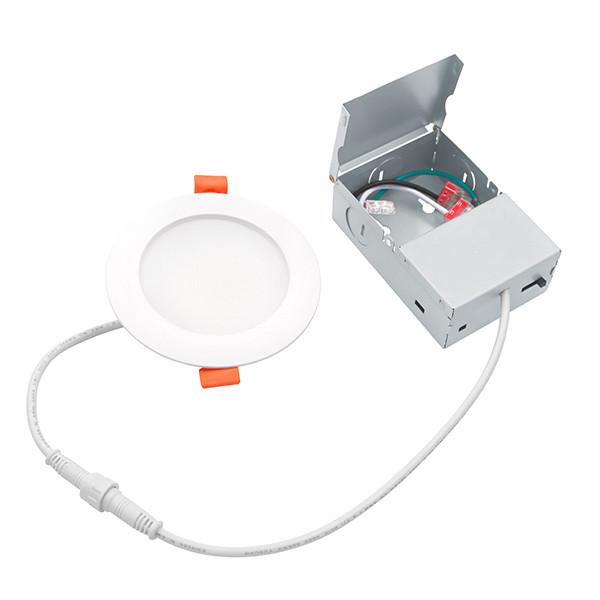 Plastic Backlit Flat Slim Round Panel Light 7W 5CCT 3 Inch Ultra Thin COB