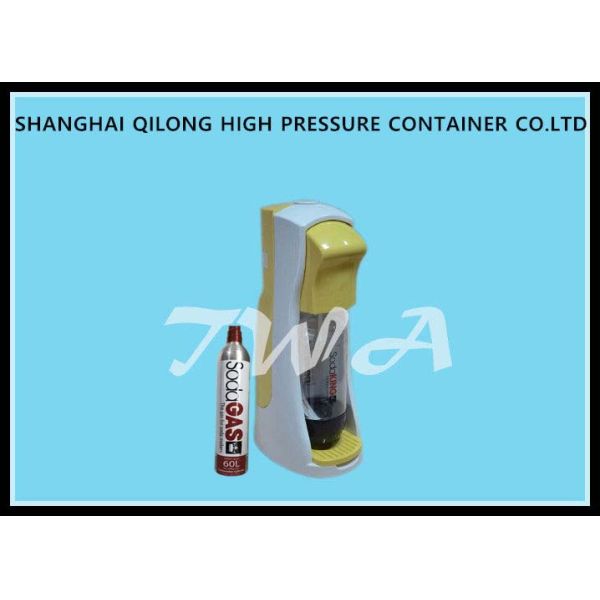 Lightweight Soda Making Machine , Home Soda Maker 0.6L Aluminum Gas Cylinders