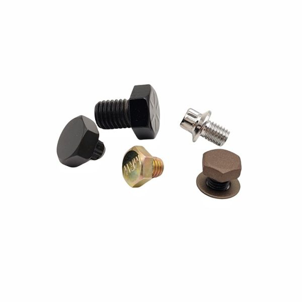 8.8 Степень нержавеющей стали Внешний шестиугольный болт Краска ярко-черный Внешний шестиугольный провод