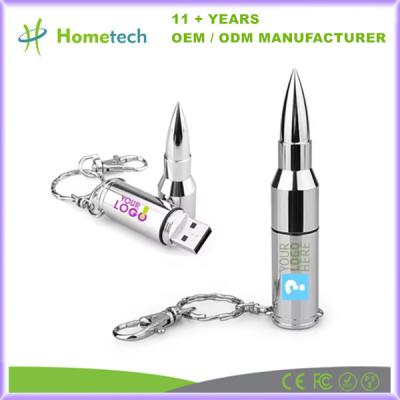 Bullet Shaped Metal USB Flash Drives With 8GB-256GB Storage Capacity Modern Design