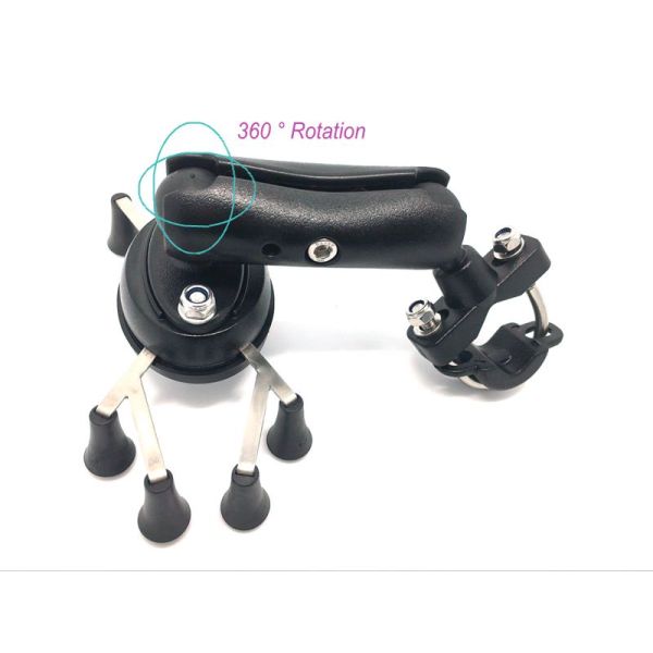 Anodizing 6 Claws X Claw Motorcycle Phone Mount Anti Skid Phone 8 Use