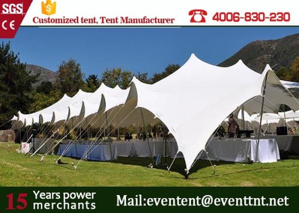 Custom Freeform Stretch Tent With Aluminum Frame Toughened Glass Door