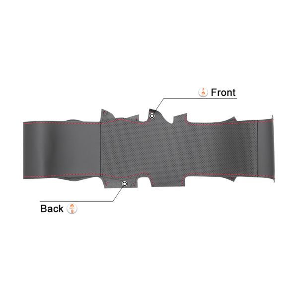 MEWANT Hand Stitch Genuine Leather Steering Wheel Cover for Opel Astra Combo Corsa Grandland X Insignia 2014 2017 2018 2019 2020