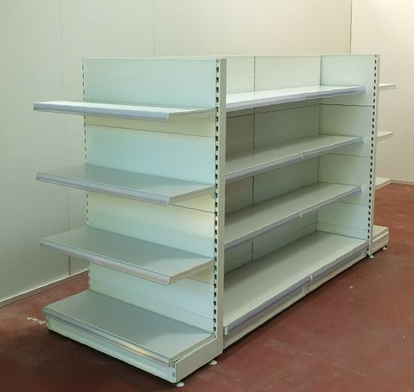 120kg Per Layer Supermarket Shelf Rack 570MM Heavy Duty Stainless Steel