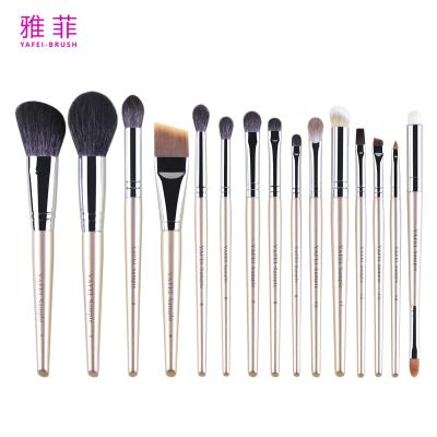 291A01915 Makeup Brush Set Custom Logo Makeup Brush Suit With Wood Handle