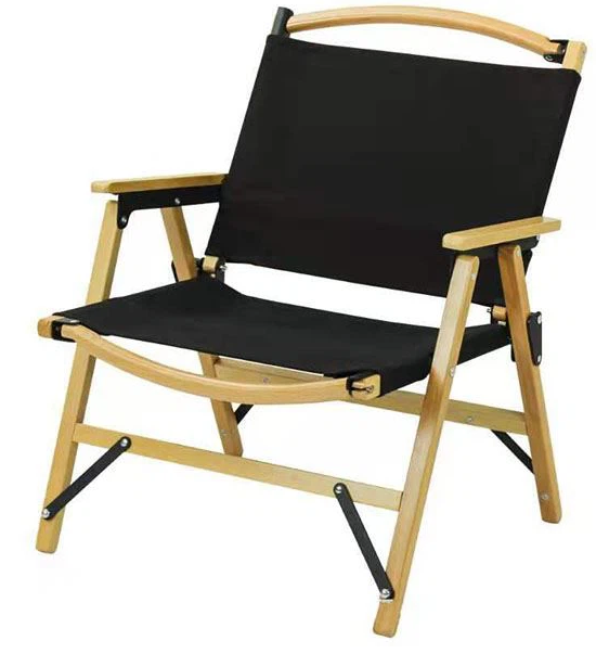 Kermit Chair Foldable Portable Ultra-Light Metal Chair, Portable Wood Beach Chairs, Outdoor Folding Chair