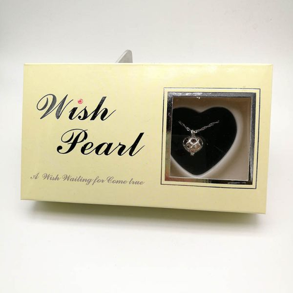 Wish Love Pearl Necklace Gift Set with Cage Pendant & Canned Freshwater Pearl DIY Fashion Jewelry