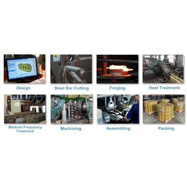 Hyundai R160LC-7 Track Chain Track Link Assembly OEM Compatibility & High Durability Greased & Sealed 49 Link 
