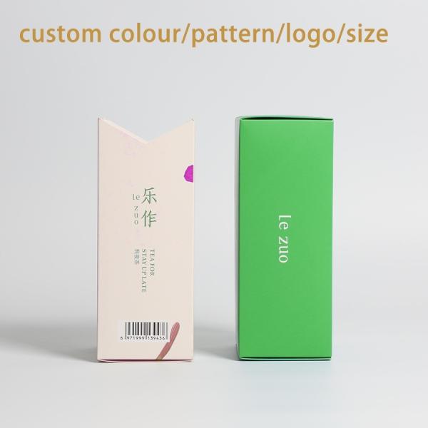 Paper Tuck Top Green Tea Packaging Box , Auto Lock Bottom Boxes CMYK 4 Color Printing