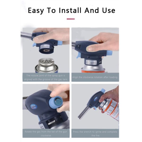 Черное пластиковое оружие факела БАРБЕКЮ для инструментов кухни топления еды печь