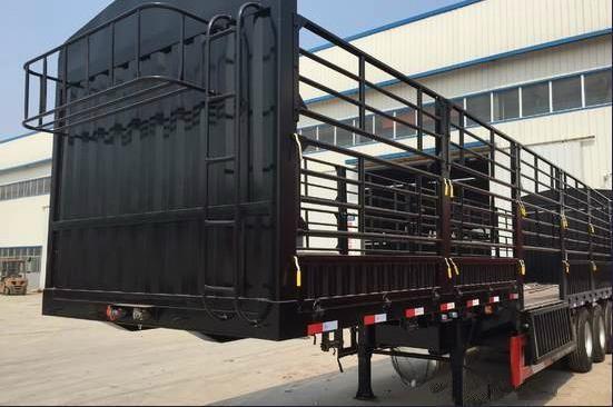Lightweight Column Semi Trailer Trucks Deadweight 6 Tons 3 Axle 13 Meters
