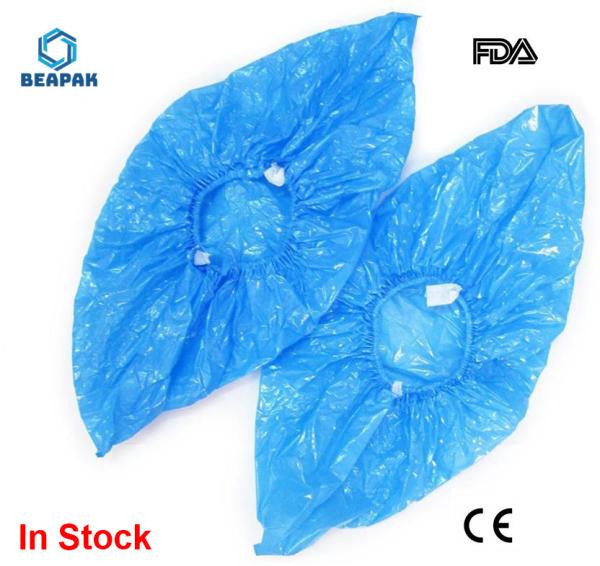 Oem Disposable Shoe Covers Eco Friendly Convenient Non Slip Plastic Material