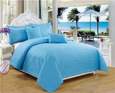 Supersonic Quilts 5pcs Set Microfiber Fabric Super Soft Embossed Quilt