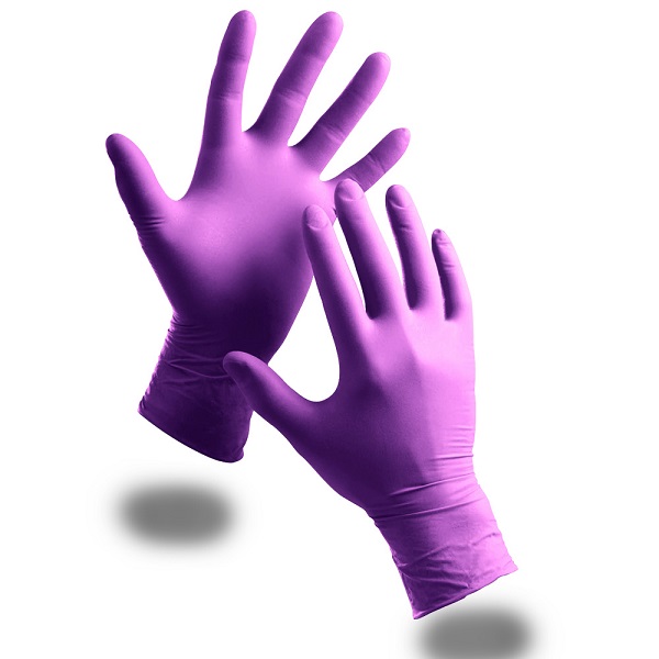 Disposable examin Nitrile Gloves,Powder Free, purple, blue, S M L XL size, AQL1.5