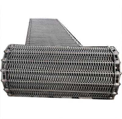 Food Cooking Freezing Drying Chain Driven Conveyor Belt  / Ss Conveyor Belt