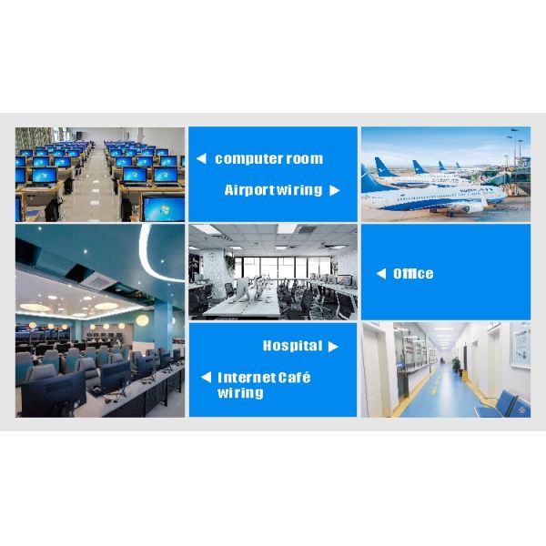 1Gbps FTP CAT6 Cable Blue 1000FT 23AWG Solid Bare Copper Network Cable