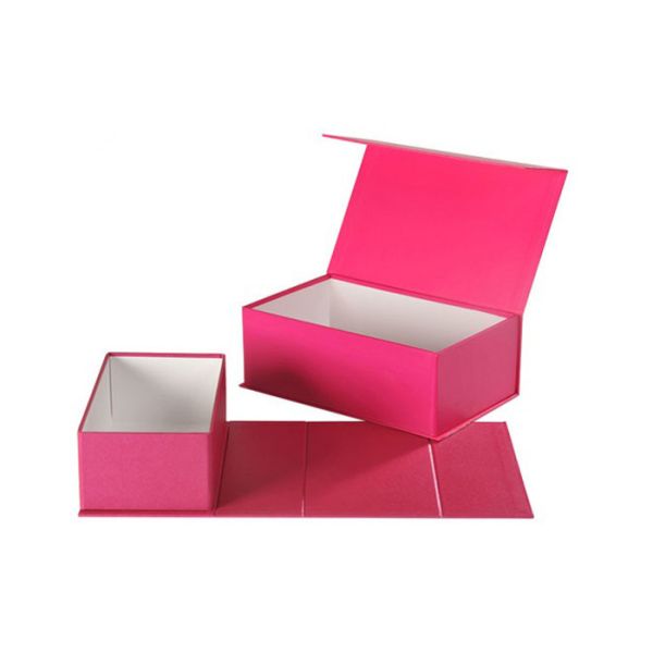 Boîte de empaquetage magnétique de rose, boîte-cadeau magnétiques blancs avec la