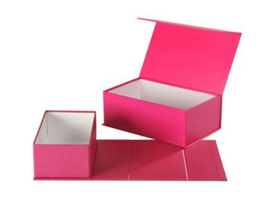 Boîte de empaquetage magnétique de rose, boîte-cadeau magnétiques blancs avec la fermeture de ruban