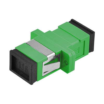 SC APC SX Welding Fiber Optic Adapter with Flange and Ceramic Sleeve for Precise Optical Coupling