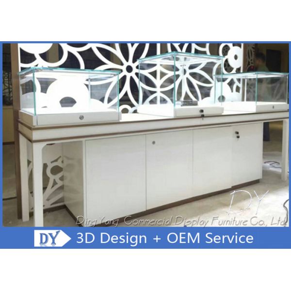 Стеклянный деревянный ювелирный дисплей / ювелирный магазин