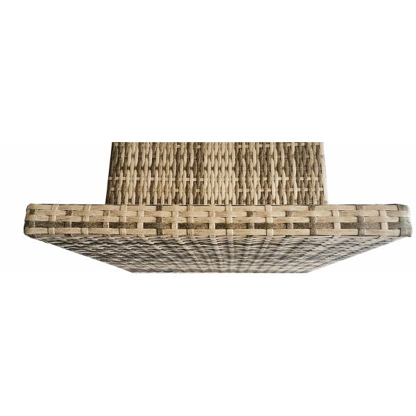Garden Furniture Outdoor Low Price  5 Pieces Set Steel Frame Rattan Grey Small Size Wicker Furniture