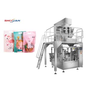 Easy Operate Multihead Weigher Packing Machine , Automatic Pouch Filling And Sealing Machine