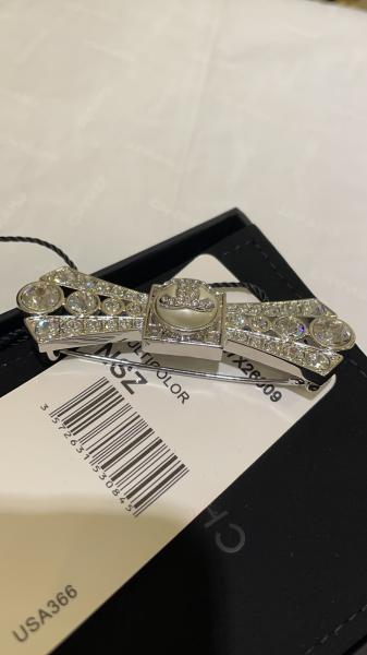 Floral Brass Luxury Brooch Pin Gold Plated Medium Size With Diamonds 20g