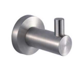 Single Robe hook&Clothing Hook 83001-Brush Golden color &Round&Stainless steel 304