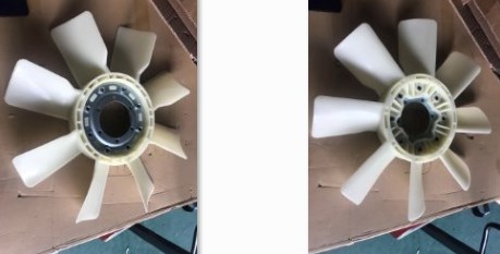 Japanese Truck Parts Engine Cooling Fan Blade / Radiator Fan For ISUZU VC46 6HK1 REWARD OEM 8-97600026-0 8-98073467-0