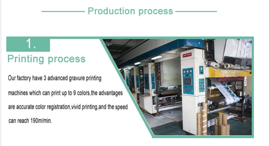 3 стороны загерметизировали Gravure печатая покрытые алюминием сумки