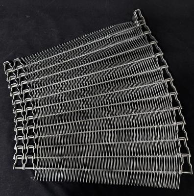 Polishing Chain Link Spiral Wire Mesh Conveyor Belt For Food Transport