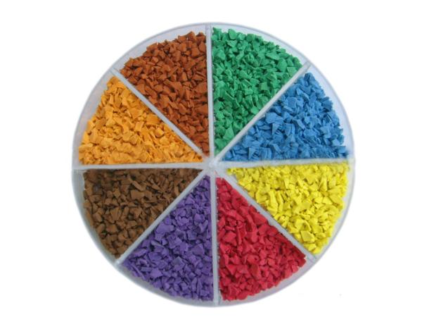 1mm - 4mm Recycled Rubber Granules Elastic Rubber Granules For Playground