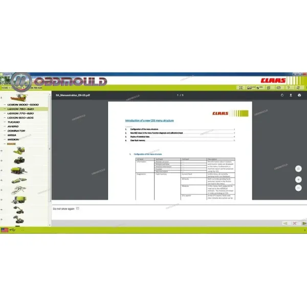 FOR CLAAS diagnostic interface CLAAS cds for CLASS agriculture tractor construction truck diagnostic scanner tool