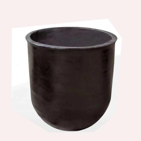 Flexural Strength 300-400 MPa and Round Shape Crucible For Induction Furnace with Hardness 9 Mohs