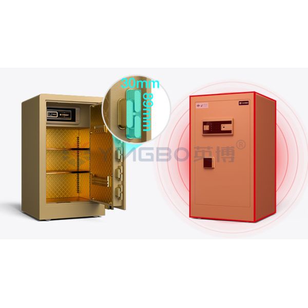 2.8 Cu ft caja fuerte para el hogar cerradura de huellas digitales inteligentes YB/RS-80