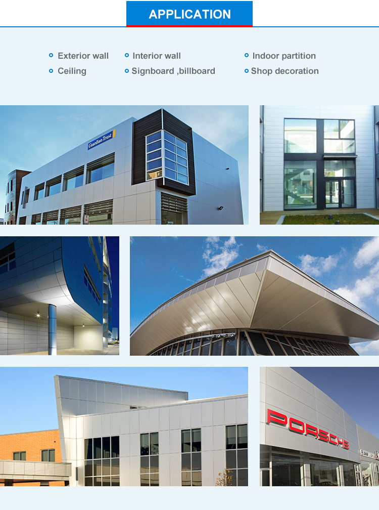 8mm ACP гофрировали алюминиевые рифленые настилая крышу листы обшивают панелями SGS лоска 1500mm